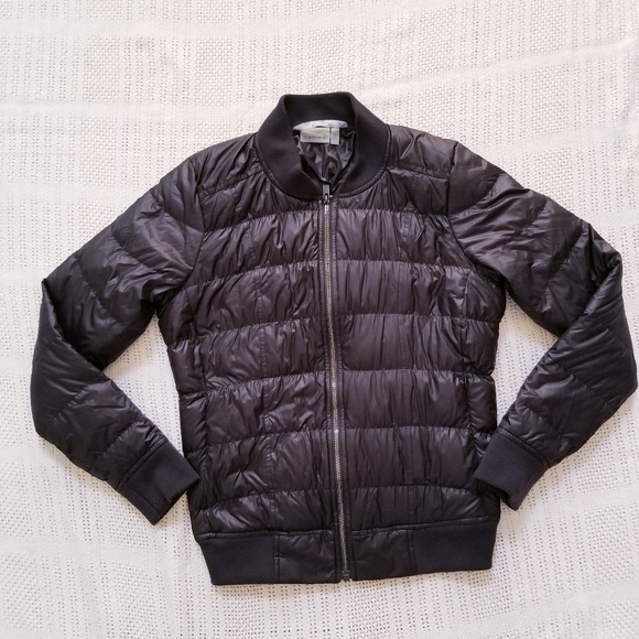 ATHLETA WOMEN GOOSE DOWN BLACK WINTER PUFFY JACKET SIZE SMALL - Picture 7 of 10